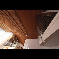 Hamburg, Hauptkirche St. Nikolai, Blick von der rckseitigen Empore / Chorwerk in die Kirche