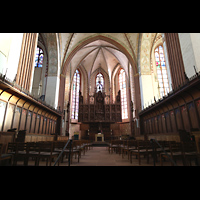 Schleswig, Dom St. Petri, Chorraum mit Bordesholmer Passionsaltar (1514-21) unbeleuchtet