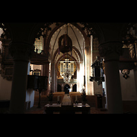 Schleswig, Dom St. Petri, Hauptschiff in Richtung Orgel
