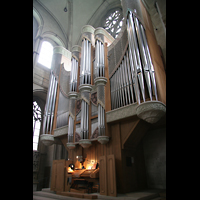Münster, Dom St. Paulus, Spieltisch mit Orgel