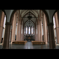 Kln (Cologne), St. Agnes, Innenraum / Hauptschiff in Richtung Chor