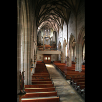 Rottweil, Heilig-Kreuz-Mnster, Hauptschiff mit Orgel