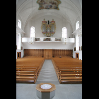 Nfels, St. Hilarius, Blick zur Orgel