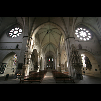Münster, Dom St. Paulus, Blick von der Eingangshalle in den Innenraum