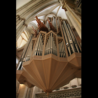 Münster, St. Lamberti, Orgelperspektive von unten