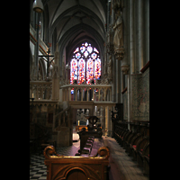 Xanten, Dom St. Viktor, Blick aus dem Chor zur Orgel