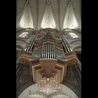 Reims, Basilique Saint-Remi, Groe Orgel von unten