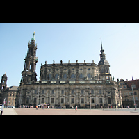 Dresden, Kathedrale (ehem. Hofkirche), Seitenansicht