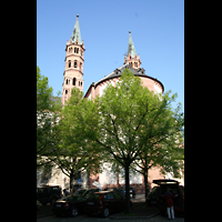 Wrzburg, Dom St. Kilian, Auenansicht vom Chor aus