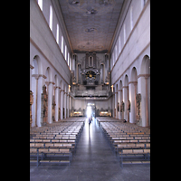 Wrzburg, Dom St. Kilian, Blick vom Chor zur Hauptorgel