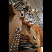 Memmingen, St. Martin, Spieltisch und Orgel