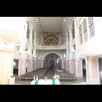 Coburg, St. Moriz, Innenraum mit Orgel
