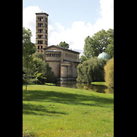 Potsdam, Friedenskirche am Park Sanssouci, Auenansicht von der Schopenhauerstrae aus gesehen