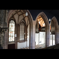 Stuttgart, Hospitalkirche, Blick von der Seitenempore nach Sdwesten und zur Orgel