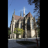 Stuttgart, St. Maria, Chor und Seitenschiff von auen