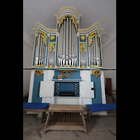 Schnhausen (Elbe), St. Marien und Willebrord, Orgel mit Spieltisch