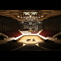 Leipzig, Neues Gewandhaus, Groer Saal mit Orchesterbhne und Orgel