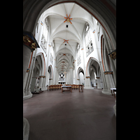Braunschweig, St. gidien, Blick durch die Chorsulen ins Hauptschiff und zur Orgel