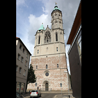 Braunschweig, St. Andreas, Fassade mit Turm, Ansicht von der Weberstrae aus