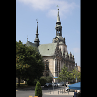 Wolfenbüttel, Hauptkirche Beatae Mariae Virginis, Ansiocht von Nordosten vom Holzmarkt aus
