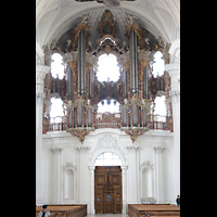 Weingarten, Basilika  St. Martin, Orgelempore