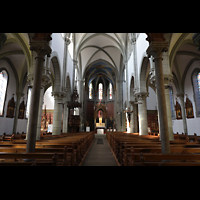 Vevey, Notre-Dame, Innenraum in Richtung Chor
