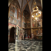 Praha (Prag), Katedrála sv. Víta (St. Veits-Dom), St. Wenzelskapelle mit Eingangstür zur Kronenkammer mit den Kronjuwelen