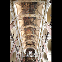 Praha (Prag), Bazilika sv. Jakuba (St. Jakob), Innenraum mit Deckengemlden und Orgel