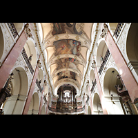 Praha (Prag), Bazilika sv. Jakuba (St. Jakob), Innenraum mit Deckengemlden und Orgel