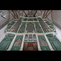 Grlitz, St. Peter und Paul (Sonnenorgel), Orgel mit Spieltisch