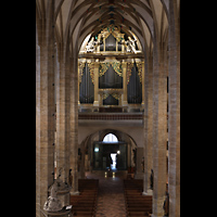 Freiberg, Dom St. Marien, Blick vom Lettner zur groen Orgel