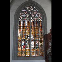Grlitz, St. Peter und Paul (Sonnenorgel), Einziges erhaltenes Glasgemlde (1893): Zwlfjhriger Jesus im Tempel