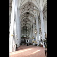 Grlitz, St. Peter und Paul (Sonnenorgel), Blick vom Chor in Richtung Orgel