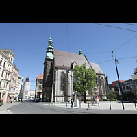 Görlitz, Frauenkirche, Blick vom Postplatz auf die Frauenkirche - hinten links: Der Dicke Turm