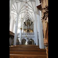 Görlitz, Frauenkirche, Innenraum in Richtung Orgel