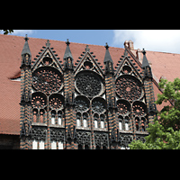 Brandenburg, St. Katharinen, Luftfenster aus Mawerk an der Sdseite