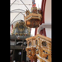 Brandenburg, Dom St. Peter und Paul, Kanzel und Orgel