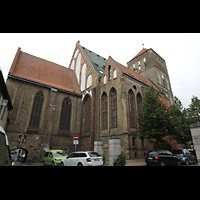 Rostock, St. Nikolai, Ansicht von Südosten mit Chor