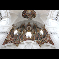 Weingarten, Basilika  St. Martin, Große Gabler-Orgel perspektivisch