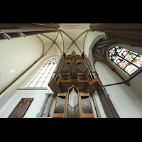 Willich, St. Johannes Baptist, Orgel mit Blick ins Gewlbe