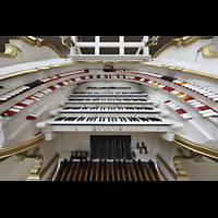 Berlin, Musikinstrumenten-Museum, Wurlitzer-Orgel - Spieltisch