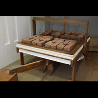 Berlin, Musikinstrumenten-Museum, Marcussen-Orgel - Balganlage