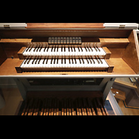 Berlin, Musikinstrumenten-Museum, Marcussen-Orgel - Spieltisch