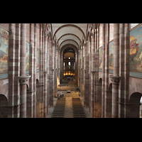 Speyer, Kaiser- und Mariendom, Blick von der Orgelempore in den Dom