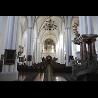Berlin, St. Marienkirche, Innenraum in Richtung Orgel