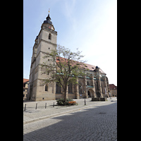 Bayreuth, Stadtkirche Heilig Dreifaltigkeit, Außenansicht von Südwesten