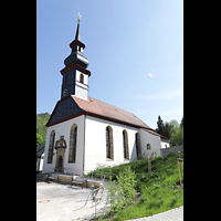 Wirsberg, St. Johannis, Seitenansicht der Kirche