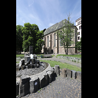 Magdeburg, Kathedrale St. Sebastian, Sebastiansbrunnen am Südende Breiter Weg