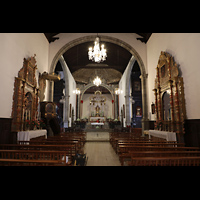 La Orotava (Teneriffa), San Juan Bautista, Innenraum in Richtung Chor