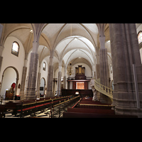 San Cristóbal de La Laguna (Teneriffa), Catedral de Nuestra Señora de los Remedios, Innenraum in Richtung Orgel